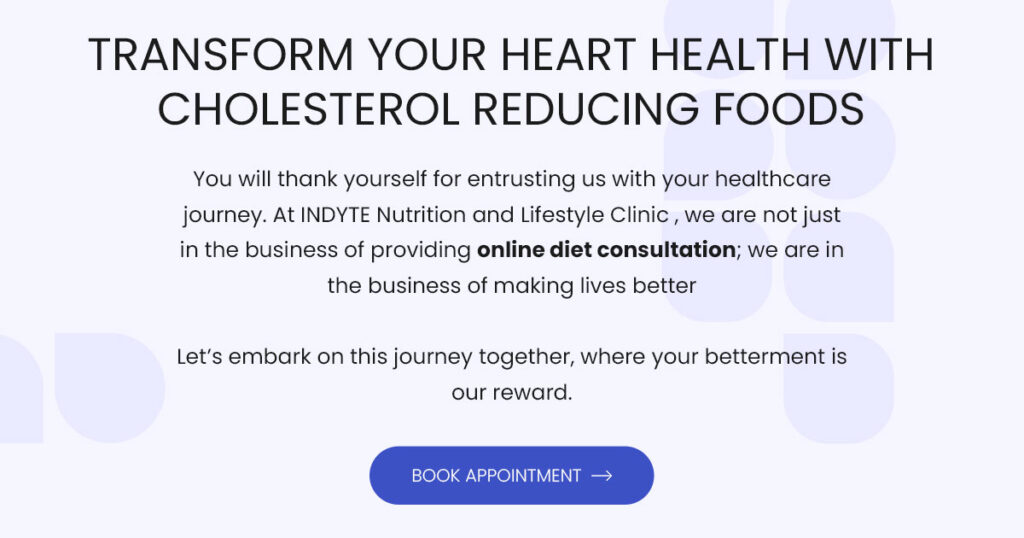 book appointment for Cholesterol Reducing