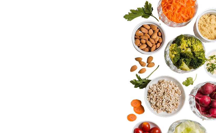 Healthy food assortment