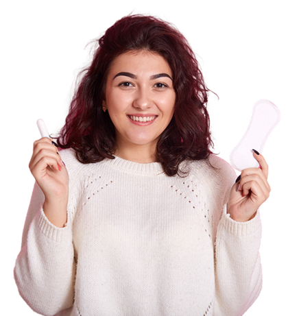 Woman checking PCOS / PCOD symptoms