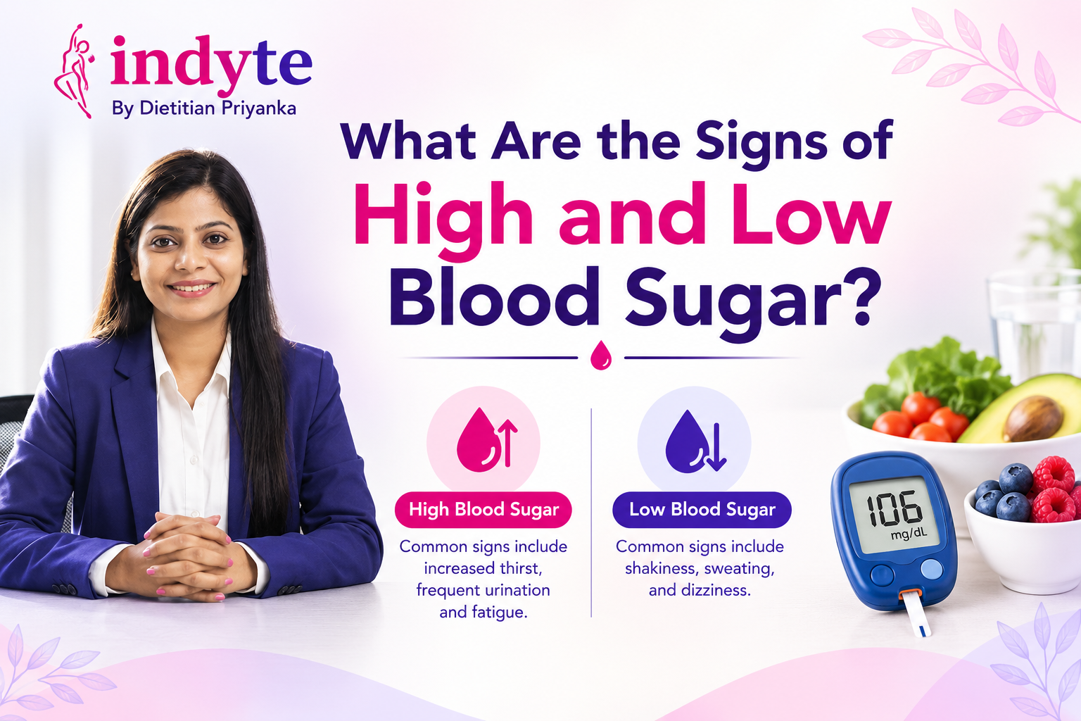 Signs of High and Low Blood Sugar